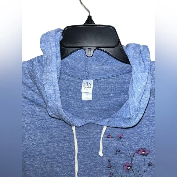 Alternative | Day Off Hooded Sweatshirt Periwinkle Size M - Picture 3 of 4